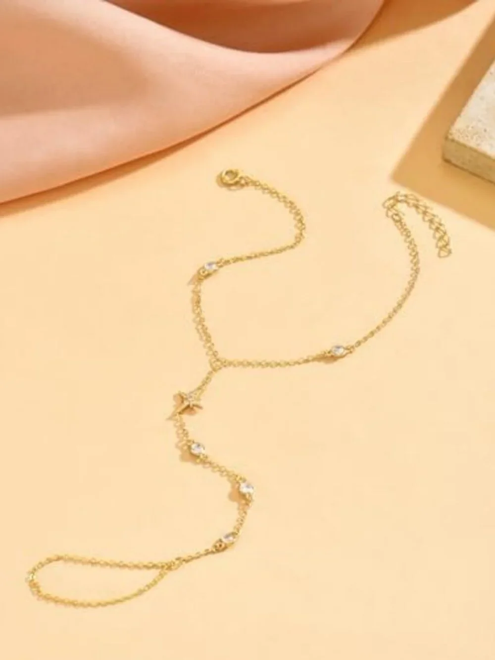 925 Sterling Silver Hand Chain Bracelet for Women - Elegant, Adjustable